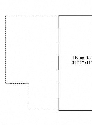 2 Bed, 2 Bath 1200 square feet floor plan